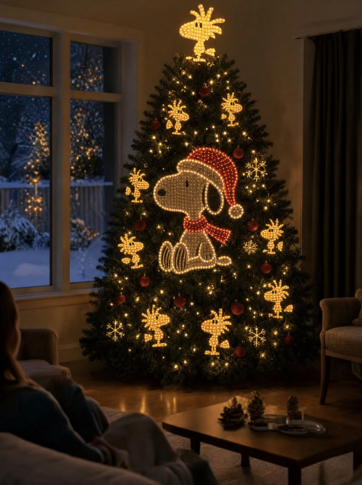 (PRE-ORDERS) CHRISTMAS SNOOPY TREE LIGHTS